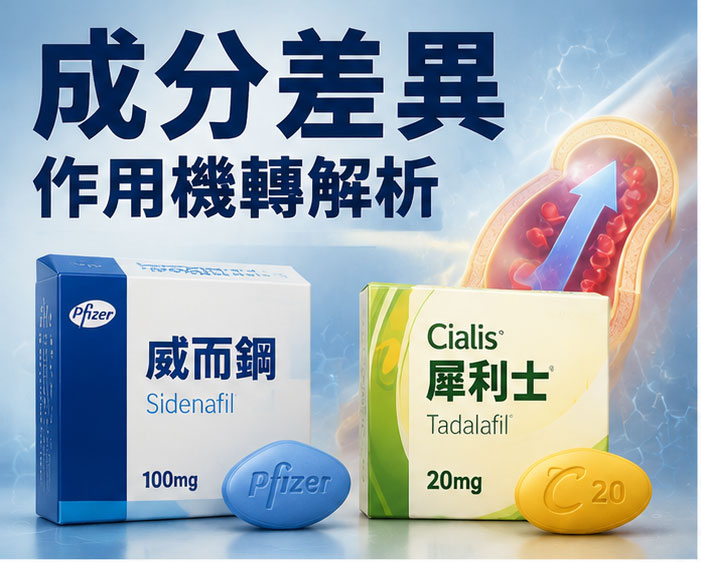 💊 犀利士與威而鋼的成分差異與作用機轉解析 💊 犀利士與威而鋼的成分差異與作用機轉解析