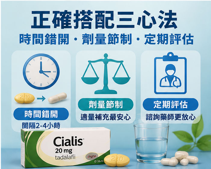 專業用藥心法：如何正確搭配犀利士與保健食品？