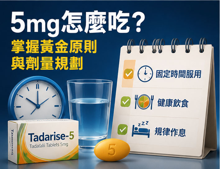 💊 犀利士5mg怎麼吃？掌握黃金原則與犀利士每日錠劑量規劃