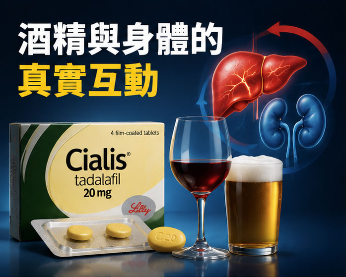 🧐 為什麼藥師說犀利士盡量別喝酒？酒精與性功能的真實互動