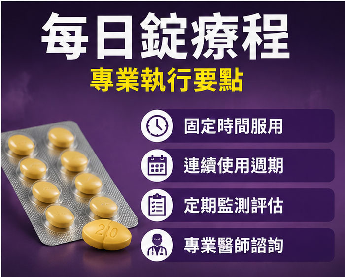 犀利士每日錠療程的專業執行與注意事項 犀利士每日錠療程的專業執行與注意事項