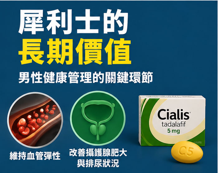 犀利士的長期價值：為什麼說它是男性健康管理的關鍵環節？