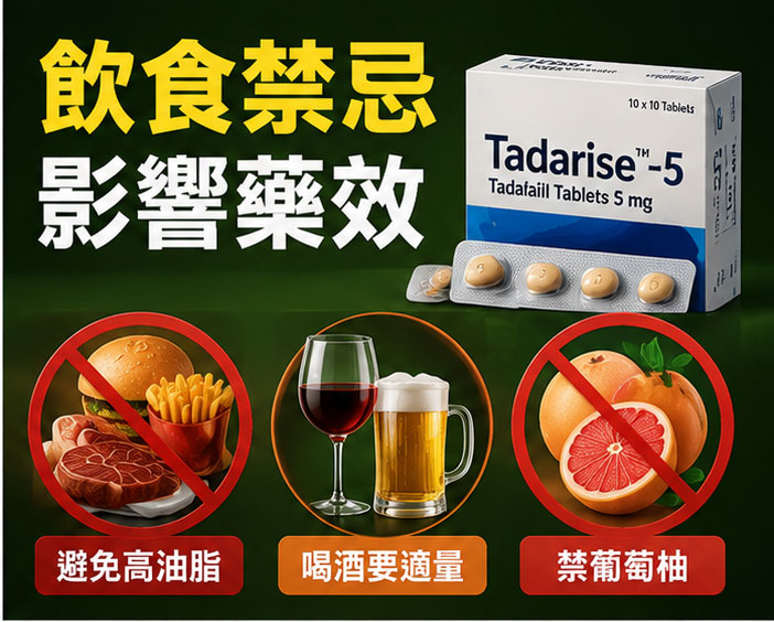 飲食與藥效的化學反應：犀利士每日錠飲食禁忌大公開