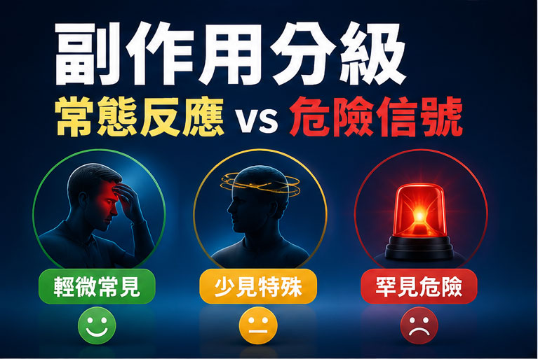 🔍 第一步：副作用分級大檢閱！你是常態反應還是危險信號？